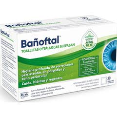 Bañoftal Toalhetes Olhos Blefasan 30 Unidades