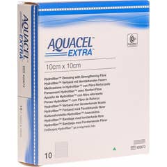 Convatec Aquacel Extra Hydro Fibra Pad 10x10cm 10uds