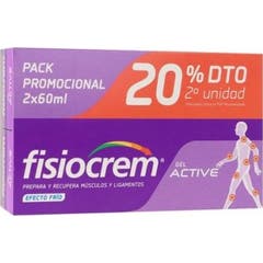 Fisiocrem Gel Active Efeito Frio 2x60 ml