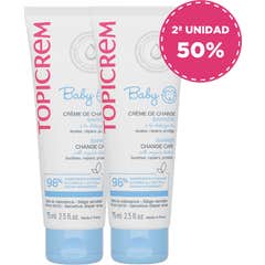 Topicrem Baby Creme Troca de Fraldas Ação Barreira Pack 2x75ml