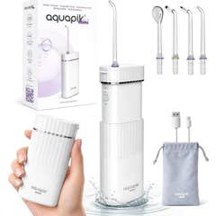 AquaPik Mini Irrigador Bucal Portátil Tanque Retráctil Usb 1ud