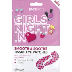 FaceFacts Girls Night In Tissue Eye Patches 2 Unidades