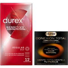 Durex Pack Sensitivo Contato Compl 12 + Conexão Total 3 Unidades