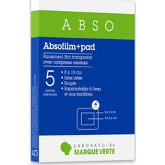 ABSOFILM+PAD PANELAS ADH 8X10CM 5