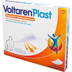 Voltaren Plast 140mg Diclofenac Emplastro Medicamentoso 5 Unidades