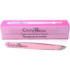 Cristyboom Professional Eyebrow Tweezers Rosa 1 Unidade