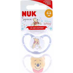 NUK Pack Perfect Match Air Winnie The Pooh 0-6 Meses 2 unid.