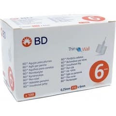 Bd Thin Wall 6mm Agulha 100 Unidades