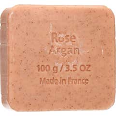 Savon du Midi Jabon Exfoliante Argan-Rosa Bio 100g