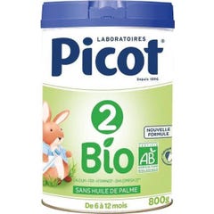 Picot Organic Infant Milk 2 Idade 800g