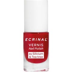 Ecrinal Verniz Unhas Silício & Árvore do Chá Rosa Vermelho 5 ml