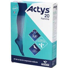 ACTYS Meias Auto-fixantes Mulher Pretas T1N 1 ud