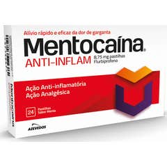 Azevedos Mentocaína Anti-Inflam 8.75mg Flurbiprofeno 24 Pastilhas