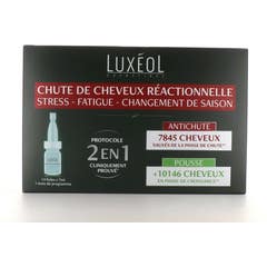 Luxeol Protocole 2 in 1 Caida Cabello Reaction 14 Ampollas