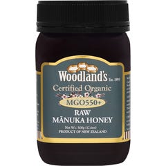 Woodland's Mel de Manuka Crua Monofloral MGO550 500 g