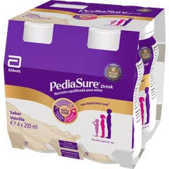 Pediasure Drink  Pack 4 Botellas X 200 ml Vainilla