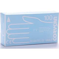 Luva de Vinil sem pó CliniGloves Tamanho S 100 unid