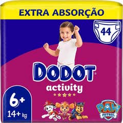 Dodot Fraldas de Bebé Activity 14kg+ T6+ 44 Unidades