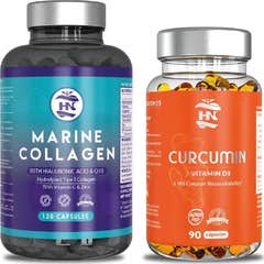 HN Pack Colagénio Marinho 120 caps + Curcuma 90 caps