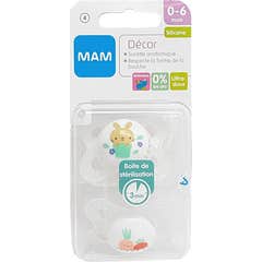 Bebé Mam Pack Pacifiers Animais Originais 2-6m 2uts