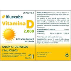 Bluecube Vitamina D 2000 Bluecube 60 Caps