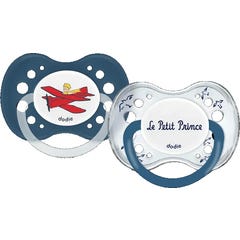 Dodie Pacifiers Little Prince Airplane 18M Silicone 2 peças
