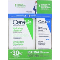 CeraVe Rotina Pele Seca Normal Pack Llimpeza + Loção Hidratante
