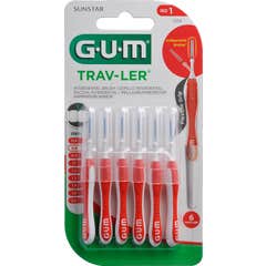 GUM® escova interdental 1314 trip 08mm 6pcs