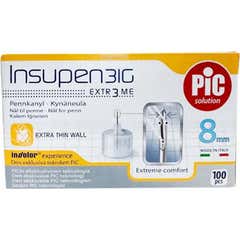 Pic Solution Insupen 32Gx8mm Agulha 100 Unidades