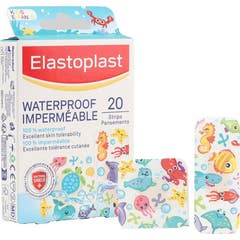 Elastoplast Waterproof Impermeável Penso Inf Marinho 20 Unidades