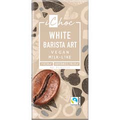 iChoc Chocolate Blanco Crujiente de Café Barista Bio 80g