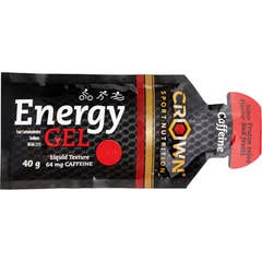 Crown Energy Gel Frutos Rojos Cafeina 12x40g