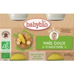 Babybio Legume Mais Doux 2X130g