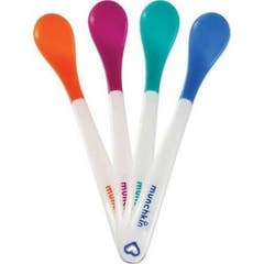 Munchkin Pack Cucharas Termosensibles White Hot 4 Unidades