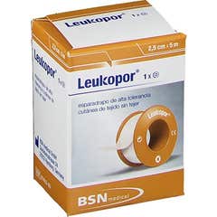 Leukopor Esparadrapo Hipoalergénico Papel 2,5cmx5m