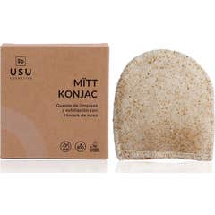 Usu Cosmetics Mïtt Konjac Luva Facial Limpeza Esfoliaç 1 Unidade