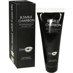 B.Smile Charcoal Toothpaste Pasta Dentífrica Sabor Menta Sabor Branco 100 G