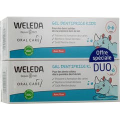 Weleda Gel Dentífrico Kids 0-6 Anos com Flúor 2x50 ml