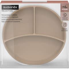 Suavinex Selection Prato com Divisórias Silicone Bege 1 Unidade