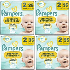 Pampers Premium Protection Tamanho 2 4-8kg 4x35 Unidades