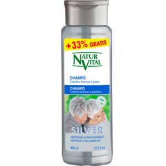 Champô Prata Cinza-Prateada NaturalVital 400ml