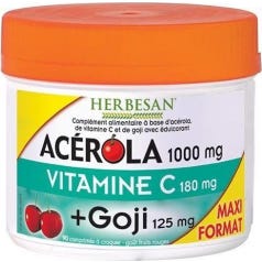 Herbesan Acerola 1000 + Goji Maxi Pot 90 comprimidos
