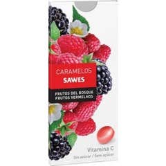 Sawes Doces balsâmicos sem sabor de açúcar Frutas da Floresta com Vit C em blister 22g