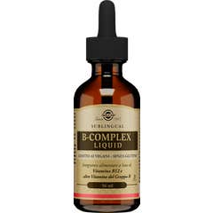 Vitamina líquida Solgar B12 com complexo B 2000 mcg 59 ml
