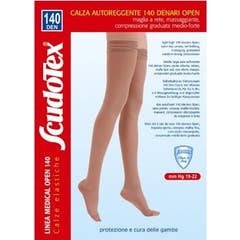 Scudotex 140 Media Larga Open Toe 2 Natural 1 Par