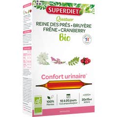 Super Diet Quarteto Queen of Near Urinary Comfort Orgânico 20 ampolas de 15ml