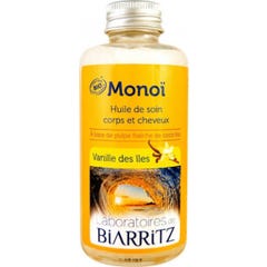 Biarritz Monoï Baunilha Laboratórios das ilhas certificadas Organic