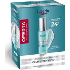 Eucerin Pack Hyaluron-Filler + 3x Effect Hydratation Booster Sérum 30 ml + Dermatoclean Gel de Limpeza Facial 200 ml