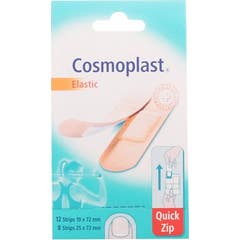 Cosmoplast Fast Zip Elastic Band-Aids 20 peças