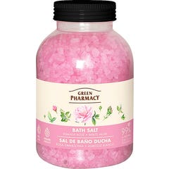 Green Pharmacy Bath Salt Rosa Damascena Almíscar Branco 1000 g